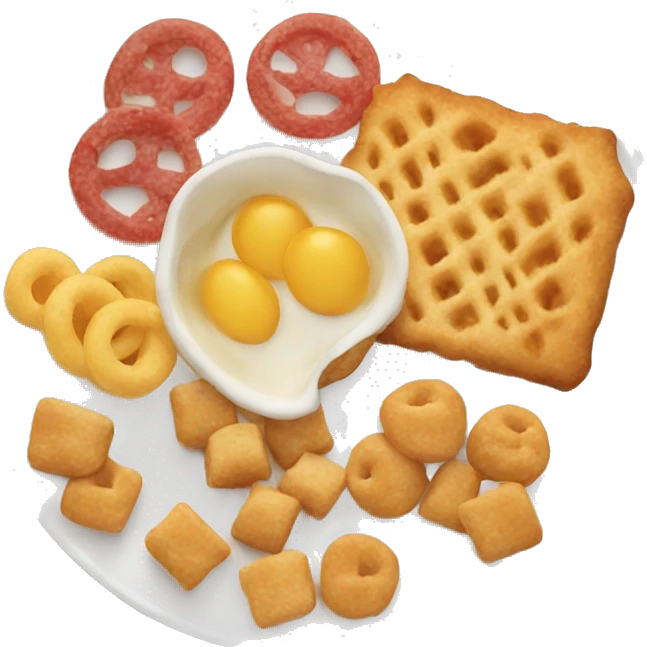 Plate with snacks emoji