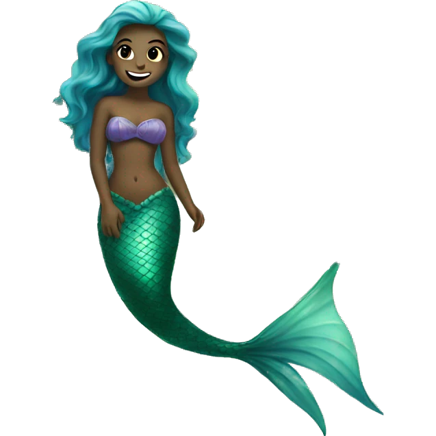 a mermaid in the sea emoji