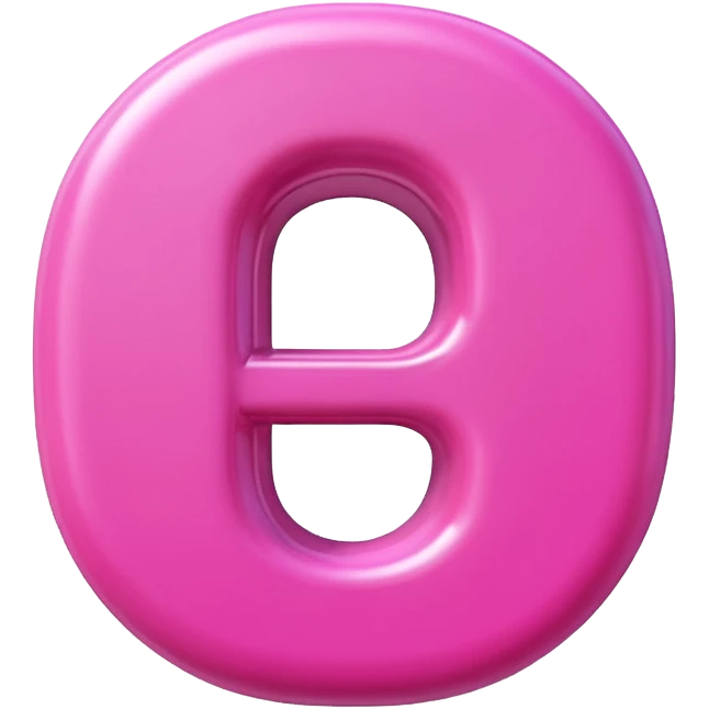 pink letter D emoji emoji