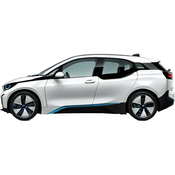 BMW Electric Car from the Side emoji