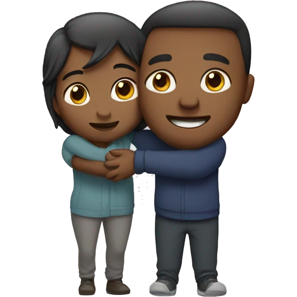 couple hugging emoji