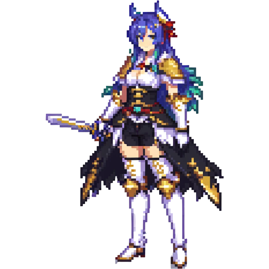 full body Varesa from Genshin Impact emoji