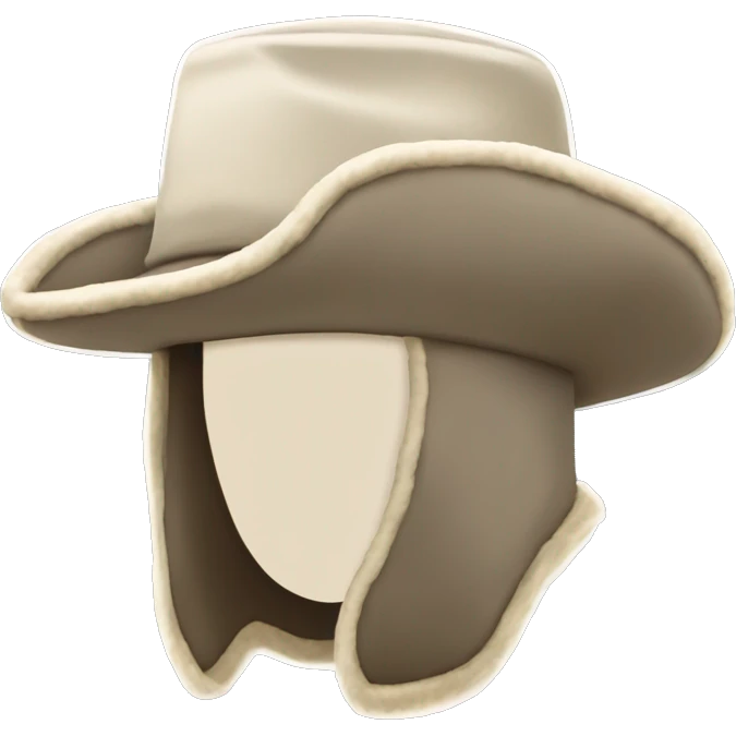 Trapper hat with ear flaps emoji