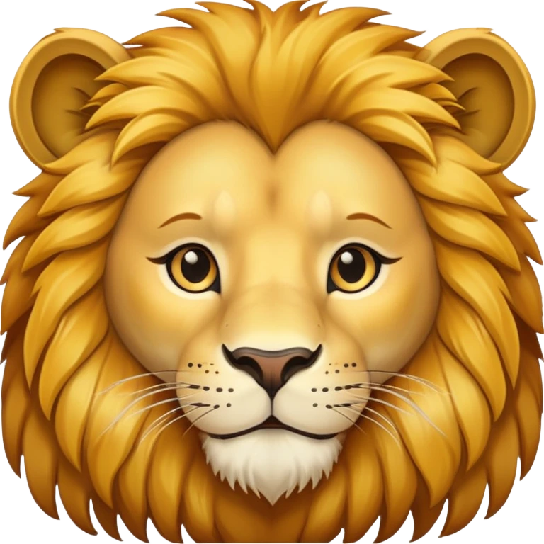 friendly lion face emoji