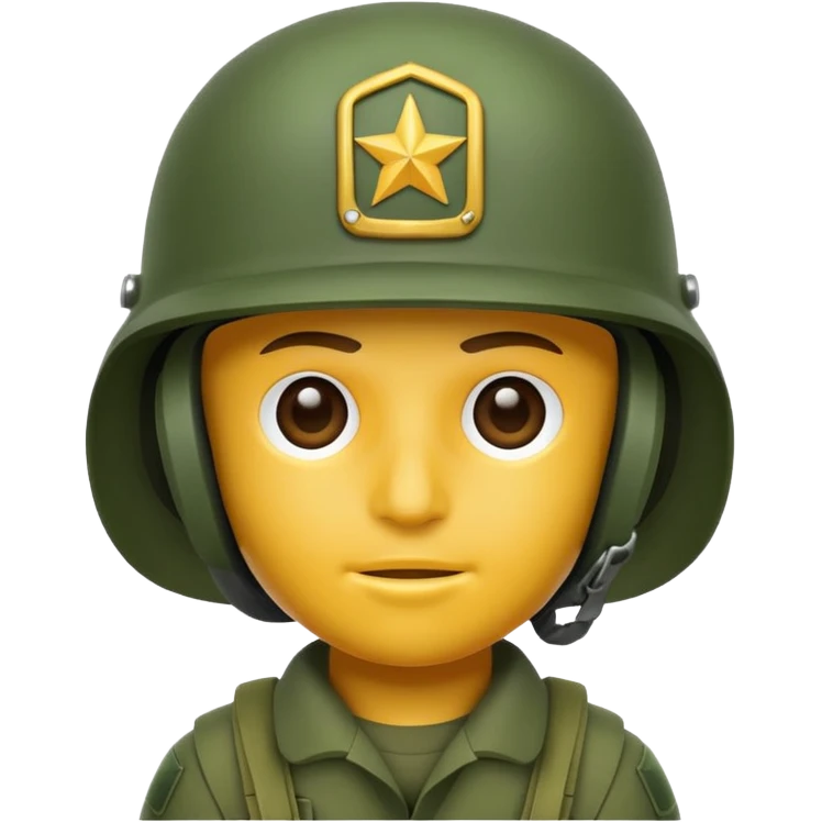 army soldier helmet REMOVE STAR emoji