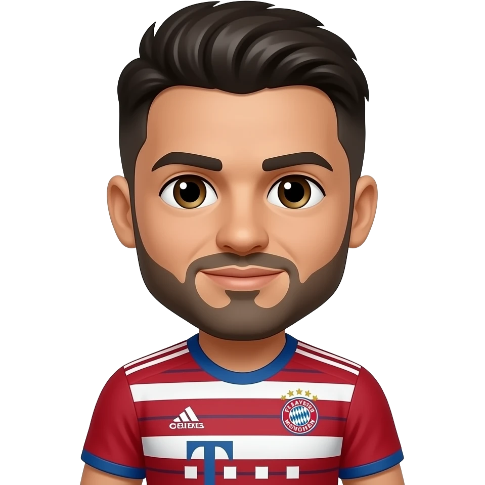 A bitmoji that look like Lucho Díaz, left winger of Bayern Munchen emoji