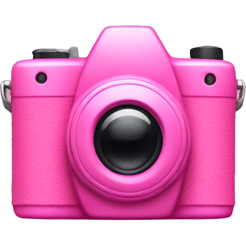 pink camera emoji