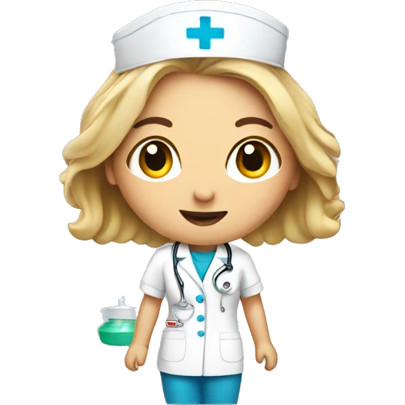 nurse with injection emoji