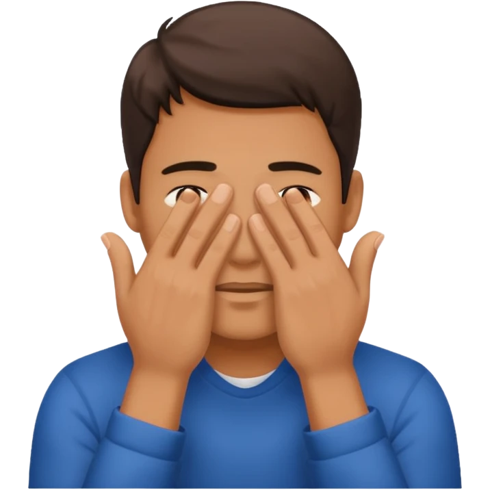 ผู้ชายปิดหน้า emoji