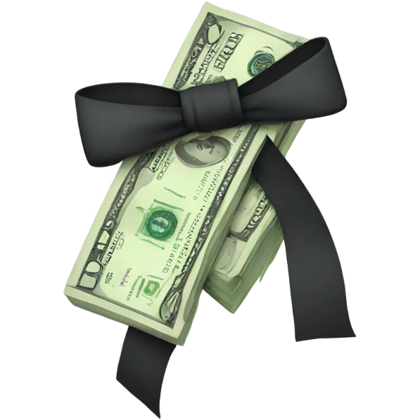 money with bow emoji
