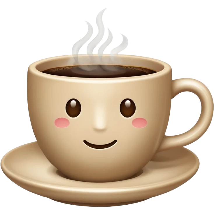 Beige cup of coffee emoji