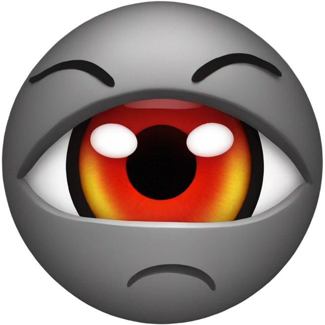 Red eyes emoji