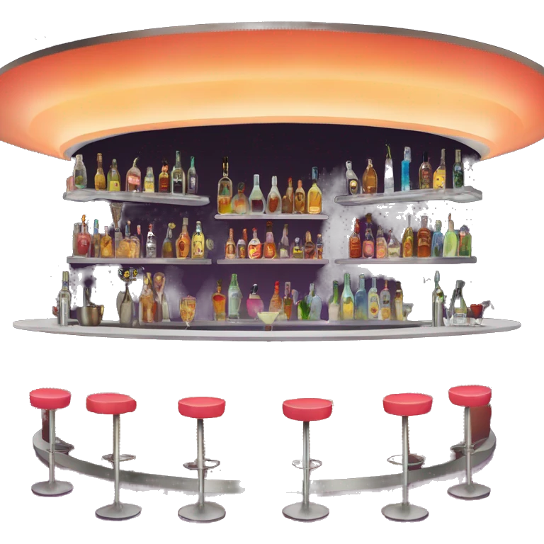 VIP cocktail bar at suset emoji