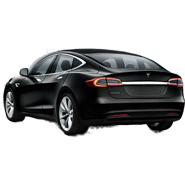 Black Tesla car emoji