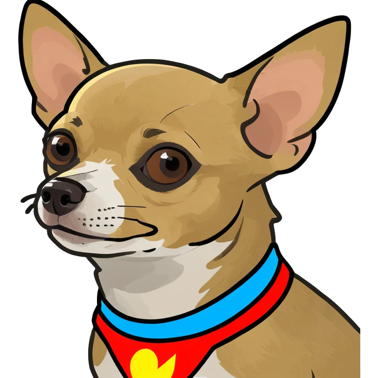 Chihuahua supermán  emoji