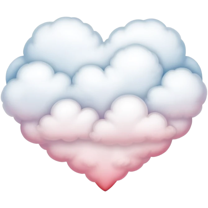 heart shaped cloud emoji