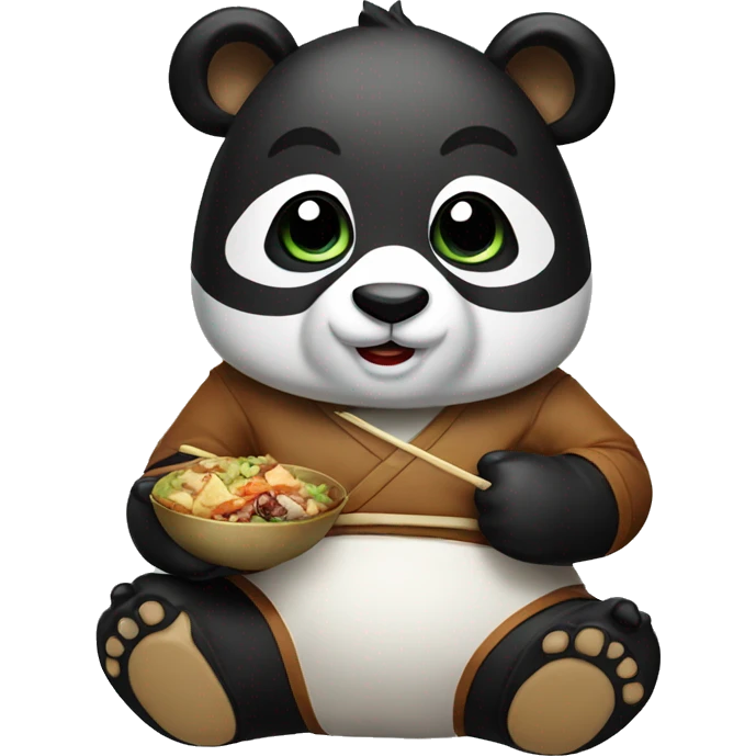 kunfu foodie panda emoji