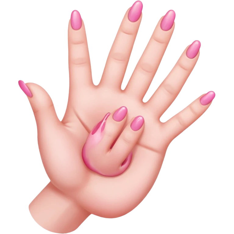 Two fingers inside a vagina emoji