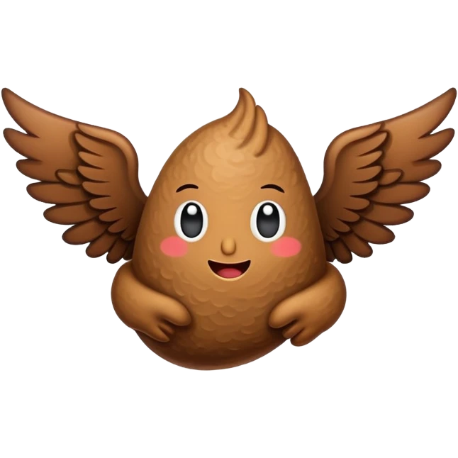 poop with wings emoji