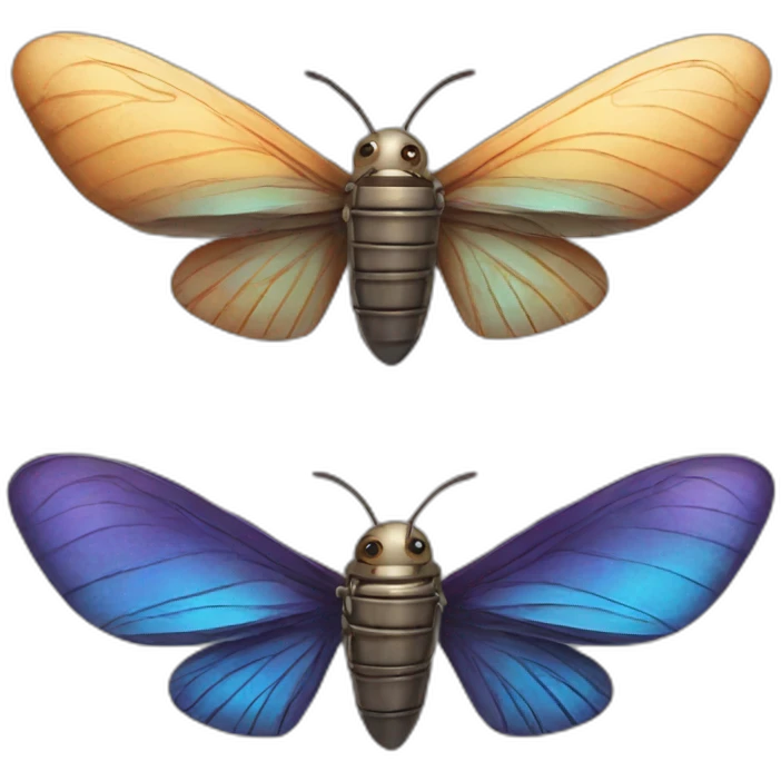 Bullet with butterfly wings emoji