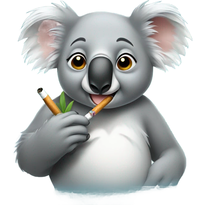 Koala smoking a cigarette  emoji