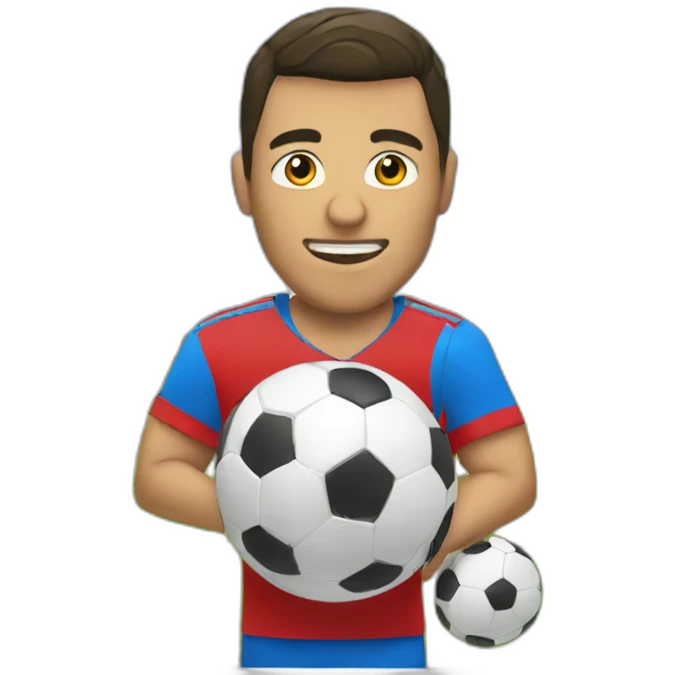 portero de futbol parando pelota emoji