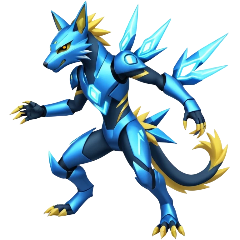 Modern Futuristic Cyber-Manectric-Zeraora-fusion (full body) emoji