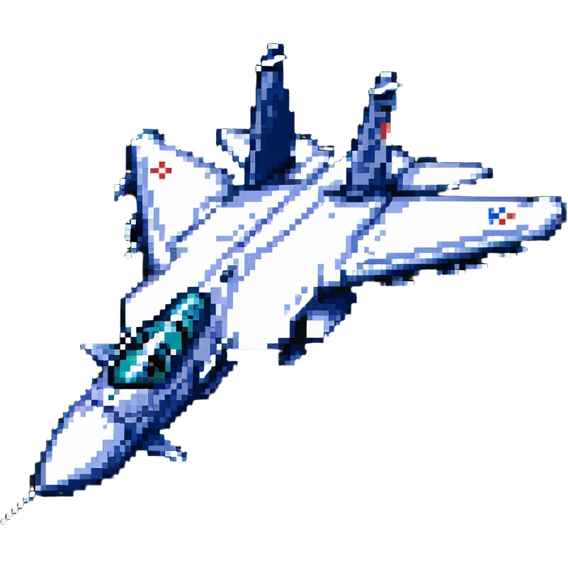 Su-57 jet, angled view emoji