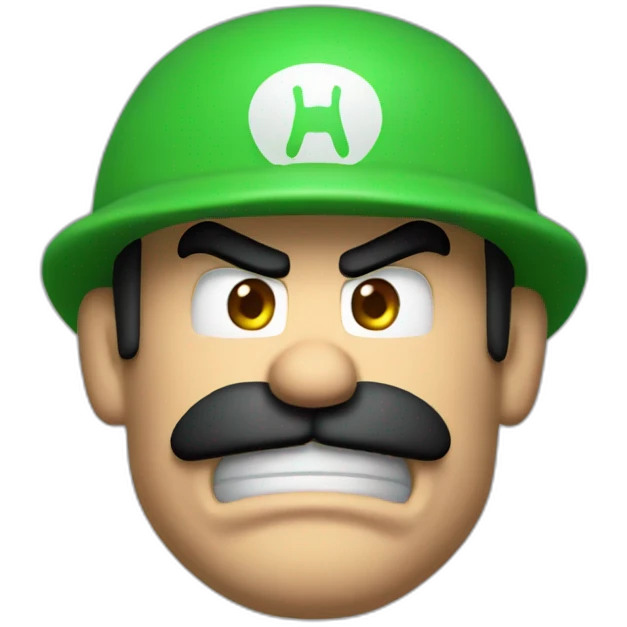 Luigi angry doomguy emoji