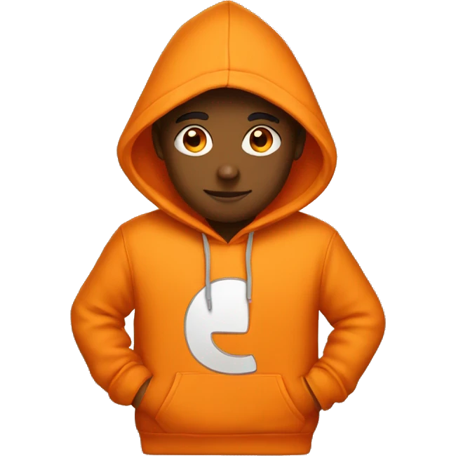 Orange hoodie  emoji