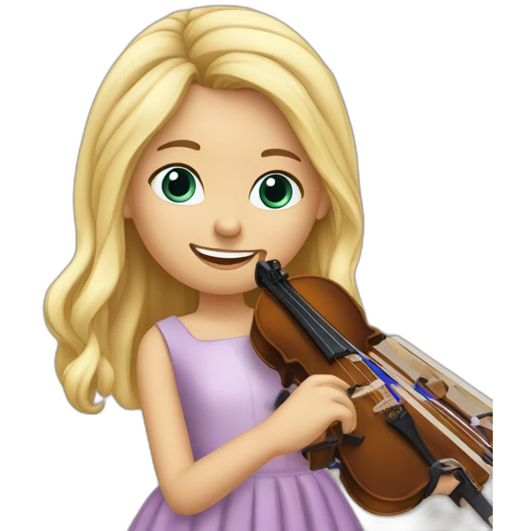 Fille qui joue du Violon emoji