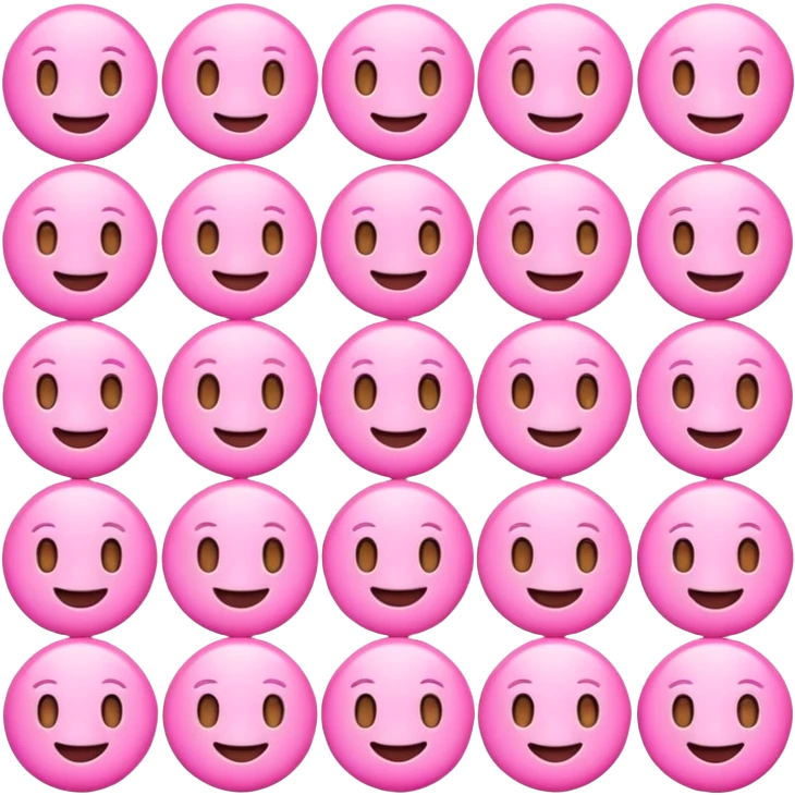 Cute pink emojis emoji