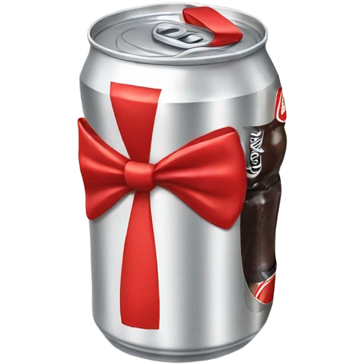 Diet Coke with bow  emoji
