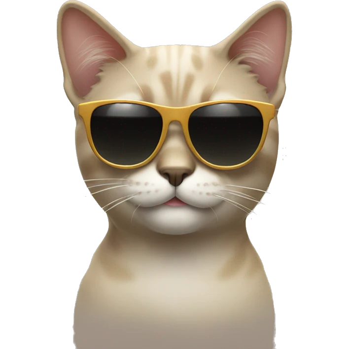 Cat with sunglasses emoji