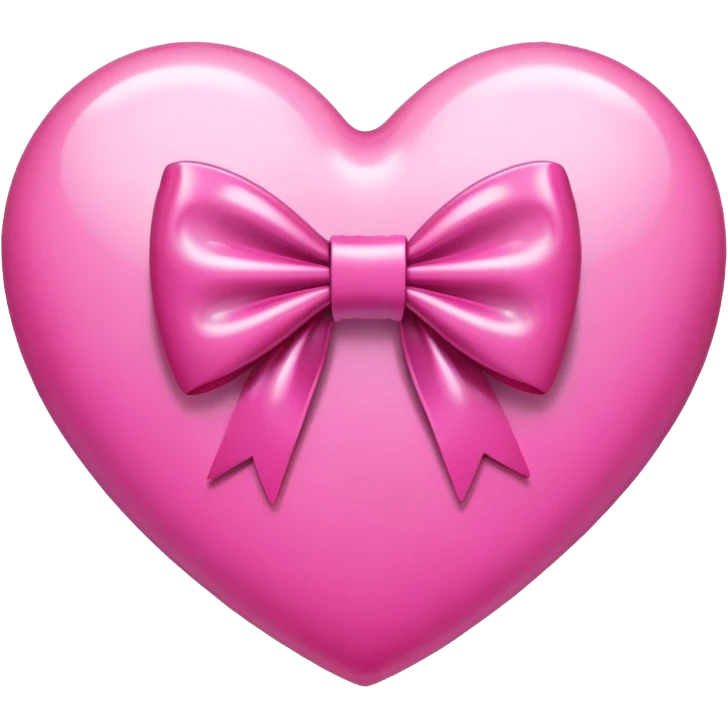 Pink Heart w Bow'  emoji