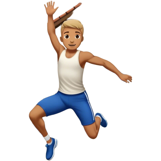 Man Jump from House  emoji