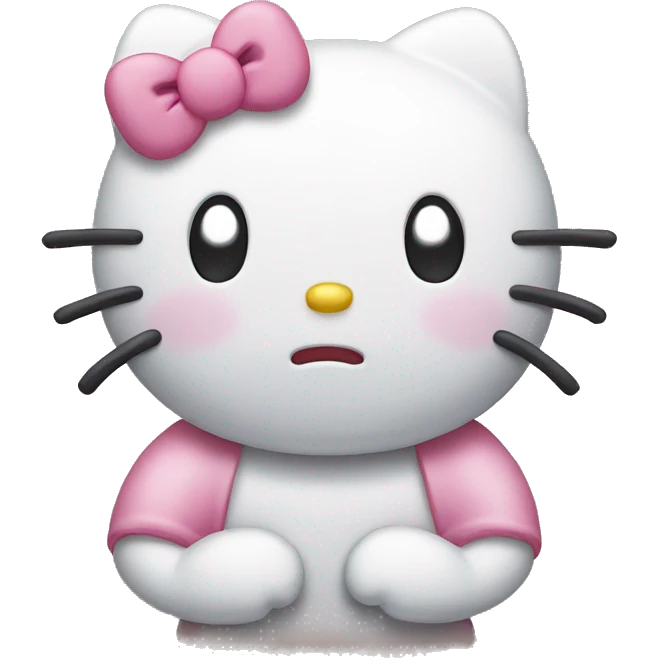 Sad hello kitty  emoji