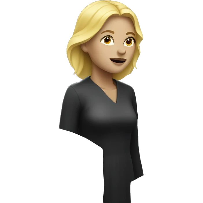 blonde woman rising from grave  emoji