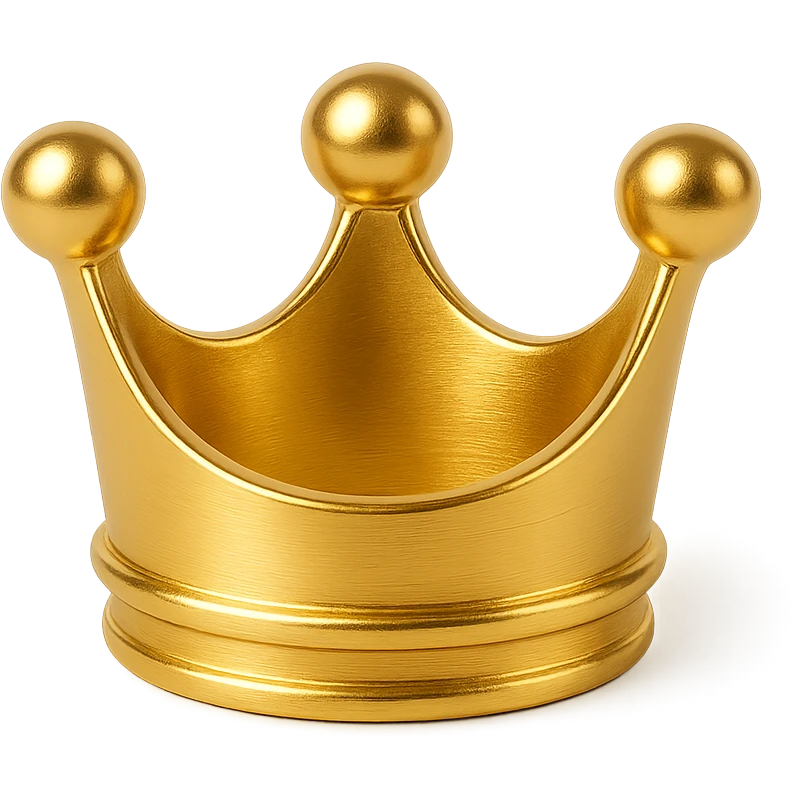 premium symbol, gold, crown, minimal, icon emoji