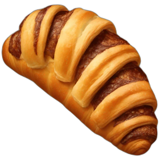 Chocolate croissant  emoji