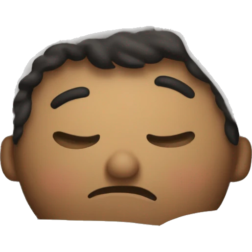 Me sleeping on bed emoji