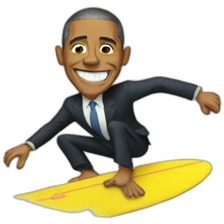 obama surfing emoji