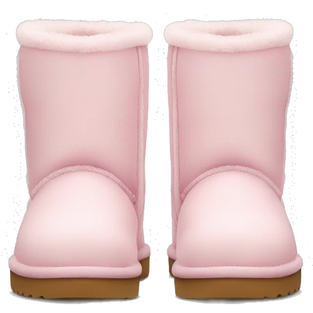 light pink mini uggs emoji