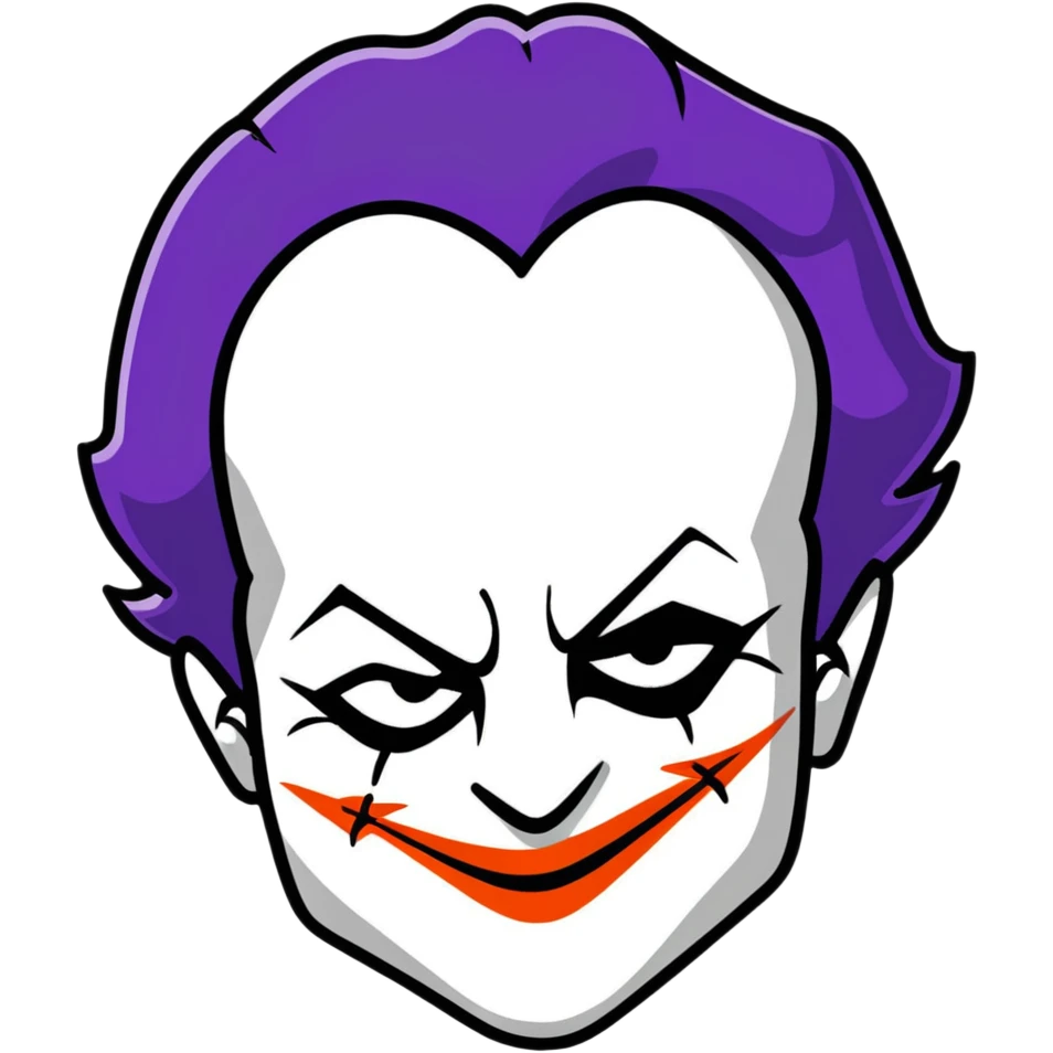 Joker from DC comics emoji