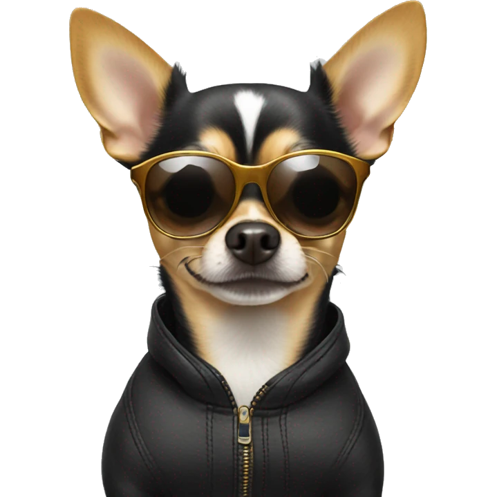 Chihuahua wearing sunglasses  emoji