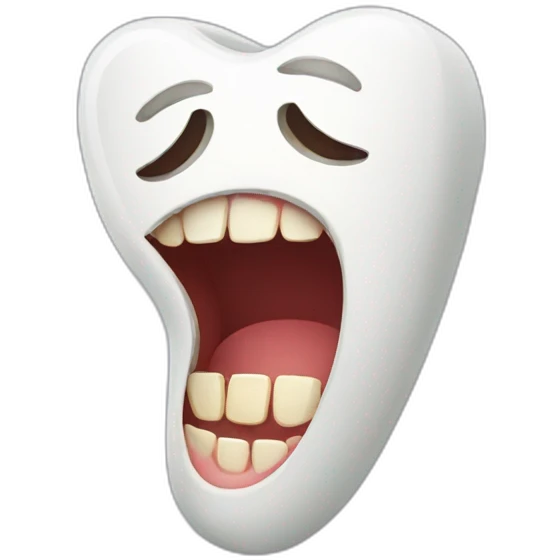Broken teeth emoji