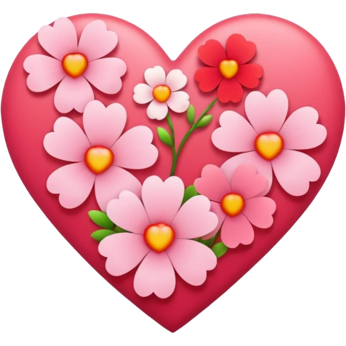 Heart of the spring colors emoji