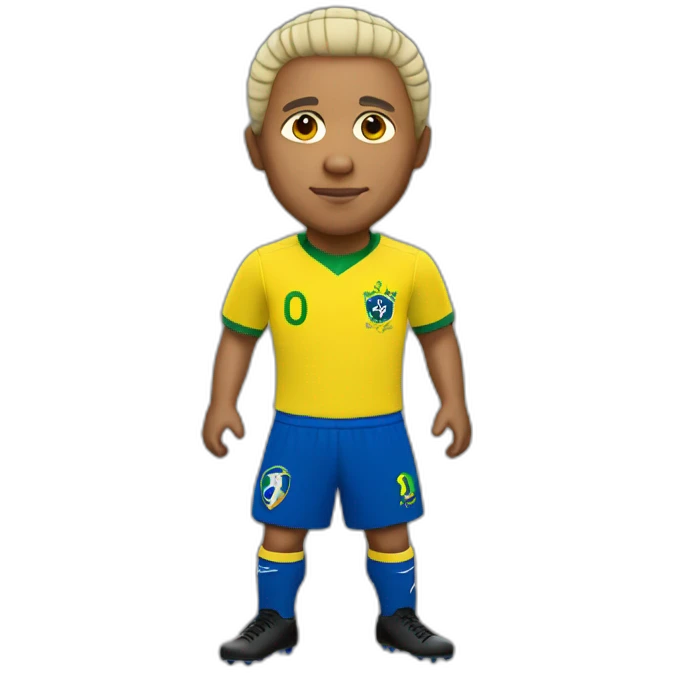 Roberto Carlos wearing yellow Brazil jersey emoji