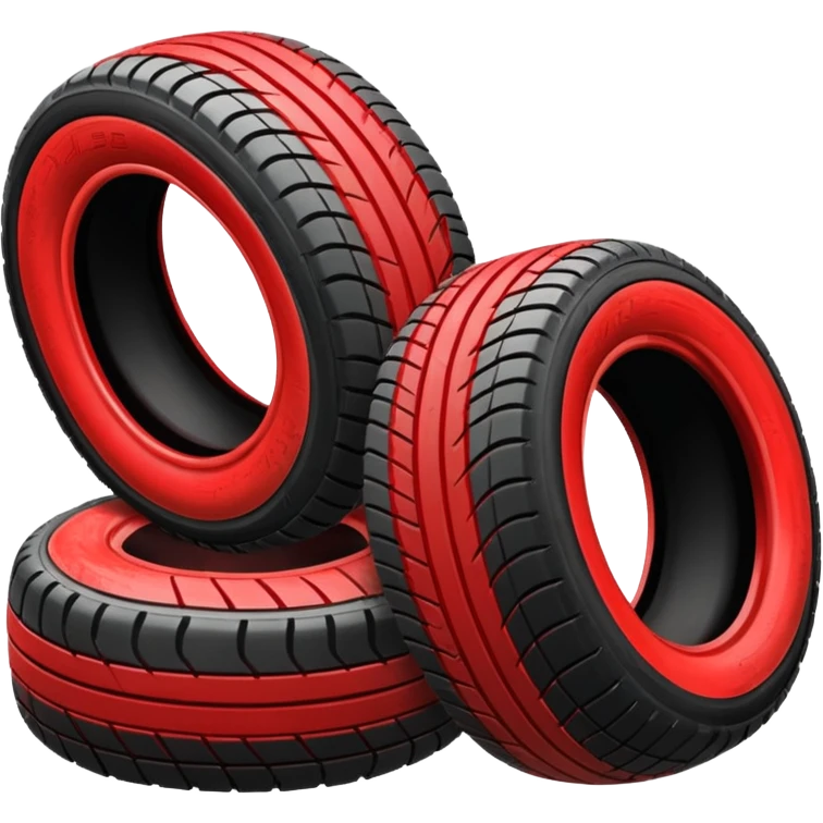 tyre marks red emoji