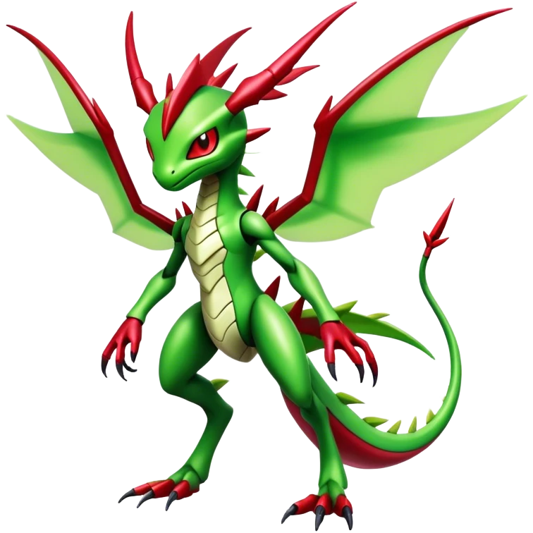  Cool Edgy Shiny Futuristic Ethereal Legendary Scizor-Digimon-Schyther-Flygon-hybrid full body emoji